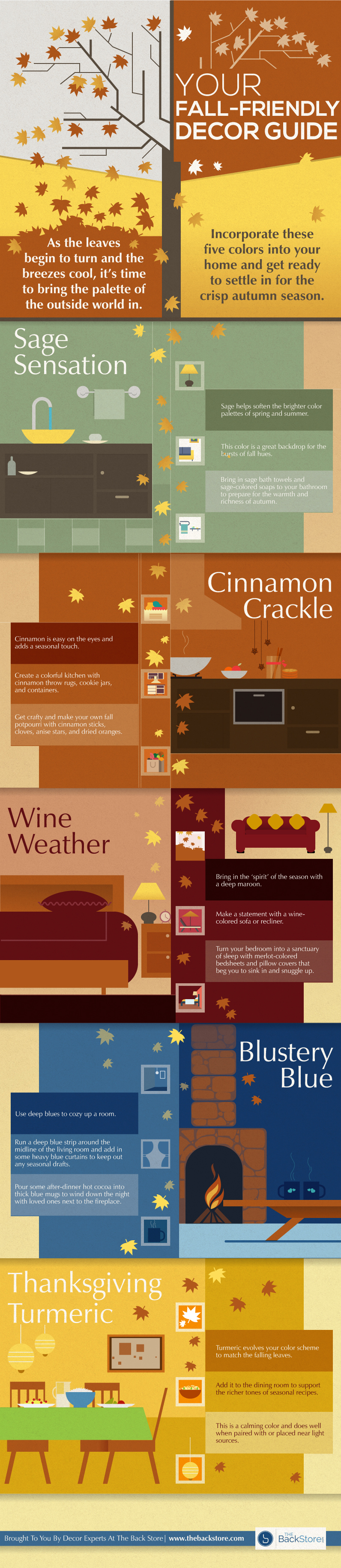 fall-friendly decor infographic